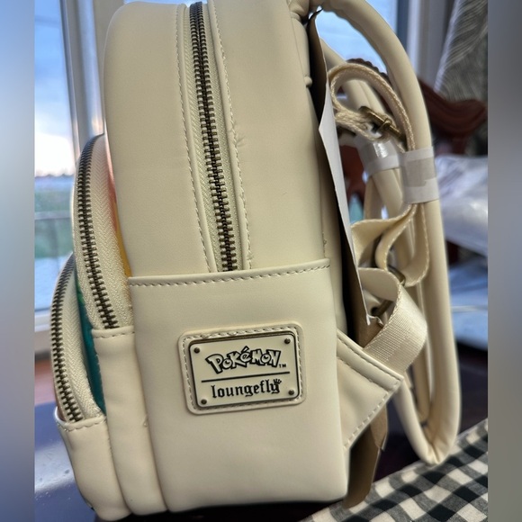 Kids Cream Backpack with Colorful Design - Picture 4 of 6